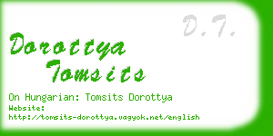 dorottya tomsits business card